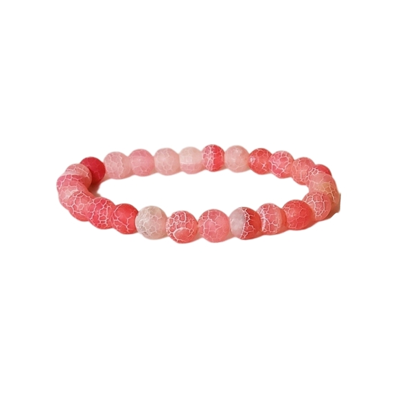Weathered Pink Natural Stone Bracelet - Picture 4 of 13